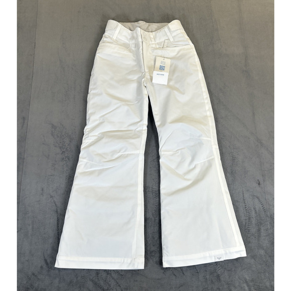 NWT Roxy Girls Backyard Snow Ski Snowboard Pants White Size 8 Small BnftsCharity - Picture 1 of 10